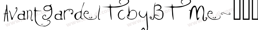 AvantGardelTcbyBT Me字体转换